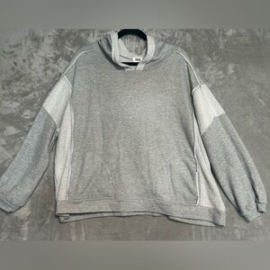 BKE Buckle Hoodie Sweatshirt Women’s Large Gray Pockets Loungewear